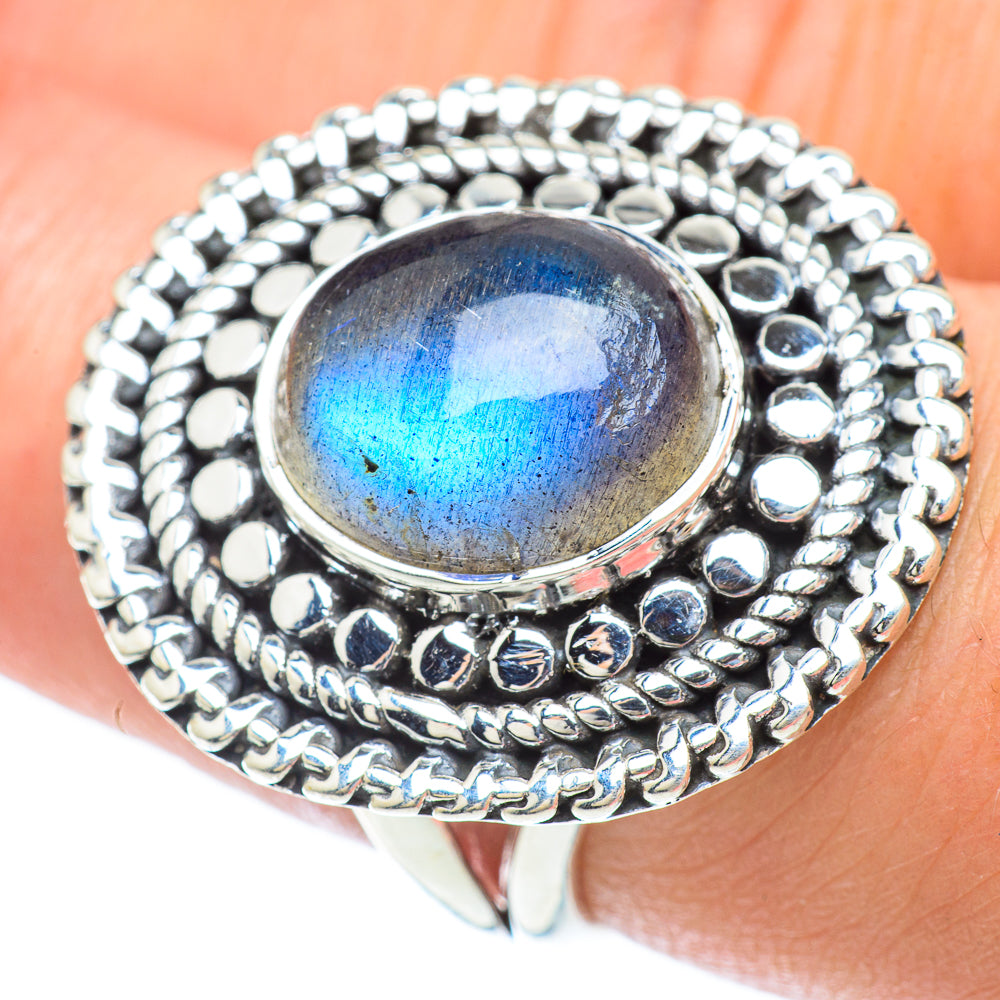 Labradorite Rings handcrafted by Anasilvercos - RING56878