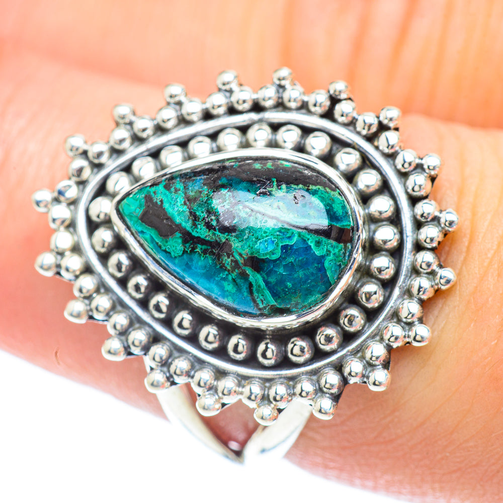 Tibetan Turquoise Rings handcrafted by Anasilvercos - RING56880