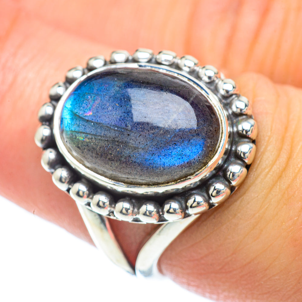 Labradorite Rings handcrafted by Anasilvercos - RING56893