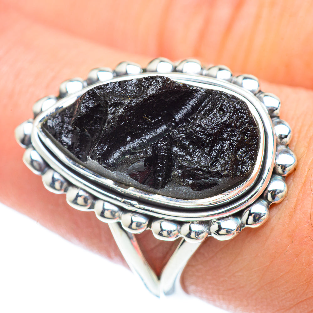 Tektite Rings handcrafted by Anasilvercos - RING56902
