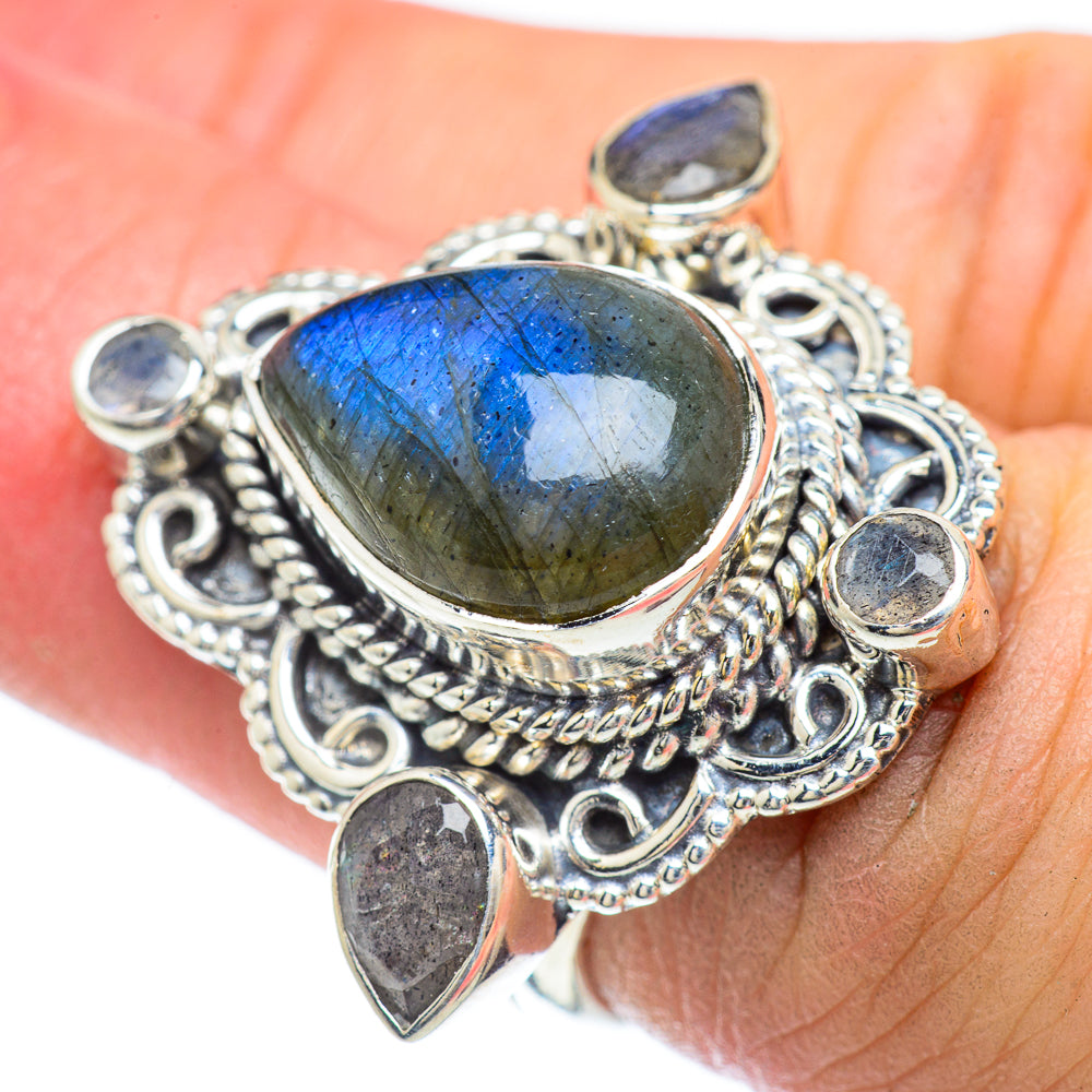 Labradorite Rings handcrafted by Anasilvercos - RING56908