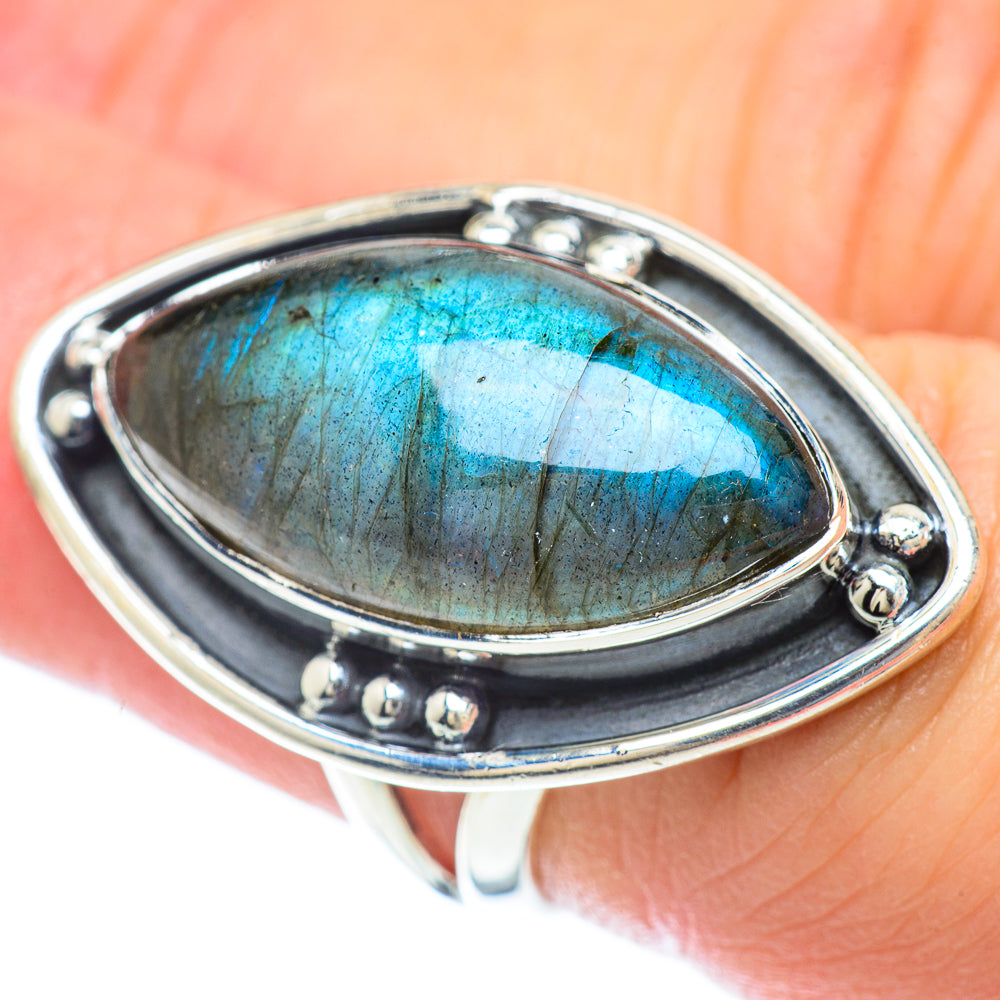 Labradorite Rings handcrafted by Anasilvercos - RING56946