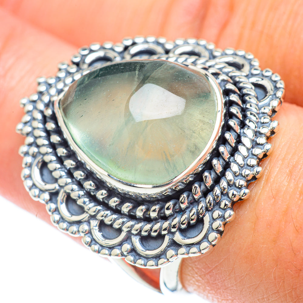 Prehnite Rings handcrafted by Anasilvercos - RING56949