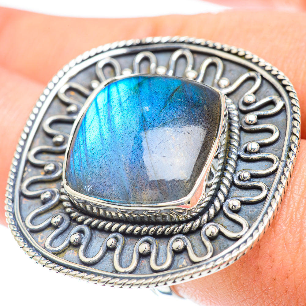 Labradorite Rings handcrafted by Anasilvercos - RING56977