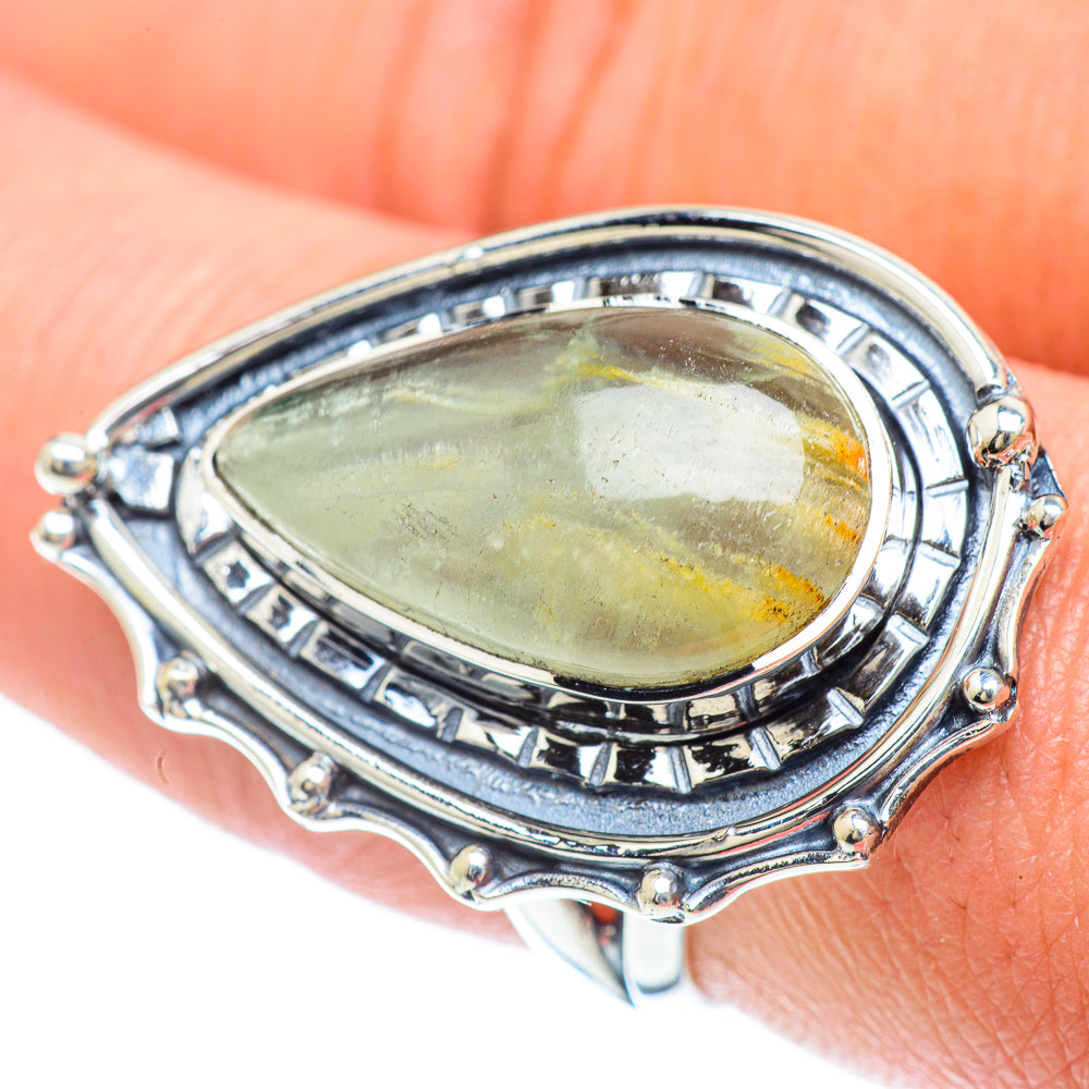 Prehnite Rings handcrafted by Anasilvercos - RING56978