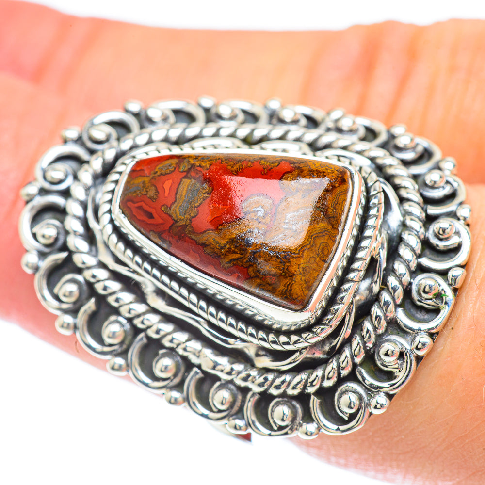 Red Jasper Rings handcrafted by Anasilvercos - RING57014