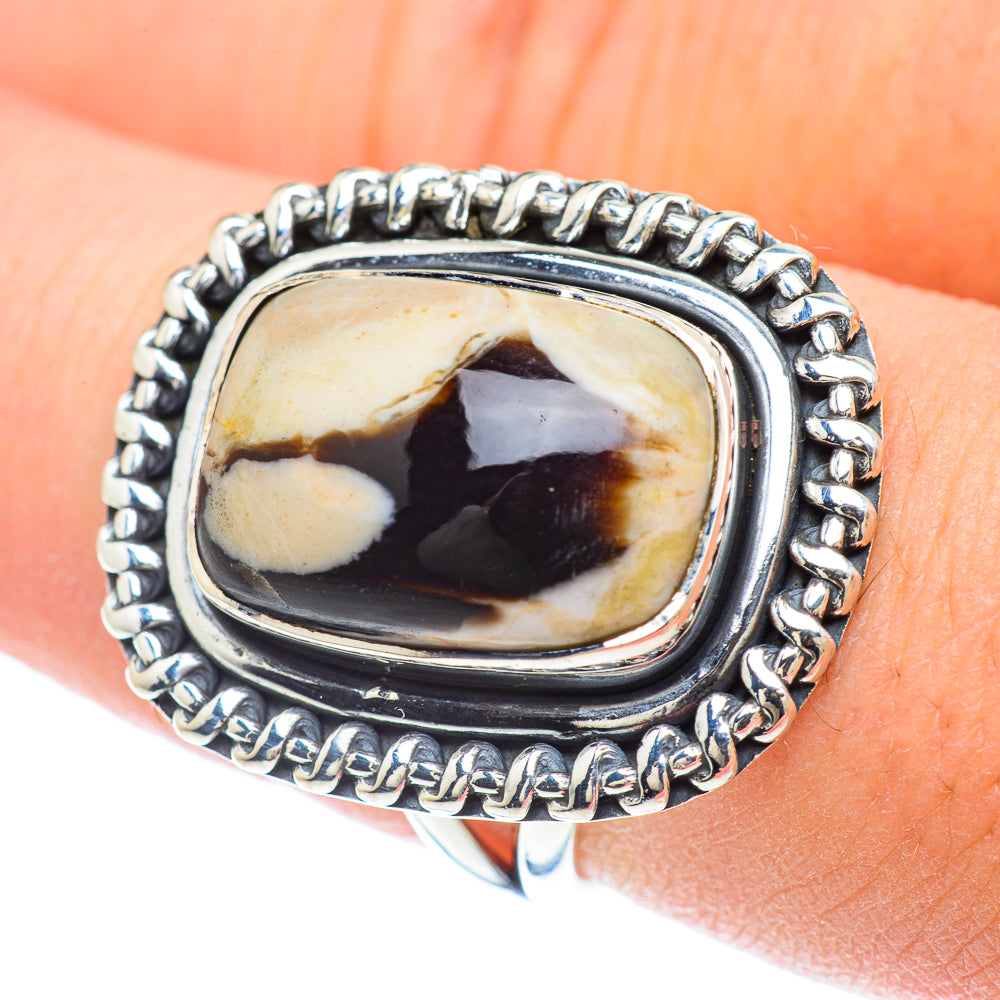Peanut Wood Jasper Rings handcrafted by Anasilvercos - RING57041