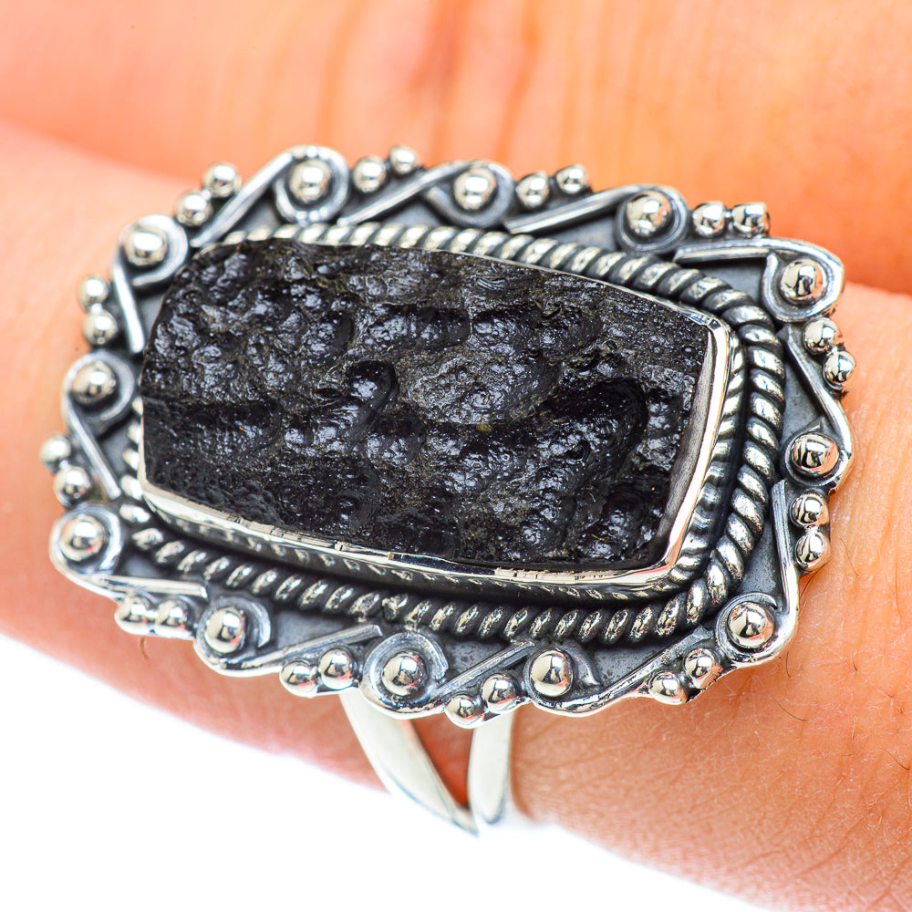 Tektite Rings handcrafted by Anasilvercos - RING57050