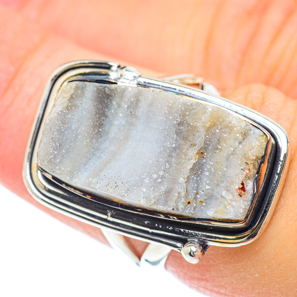 Desert Druzy Rings handcrafted by Anasilvercos - RING57053