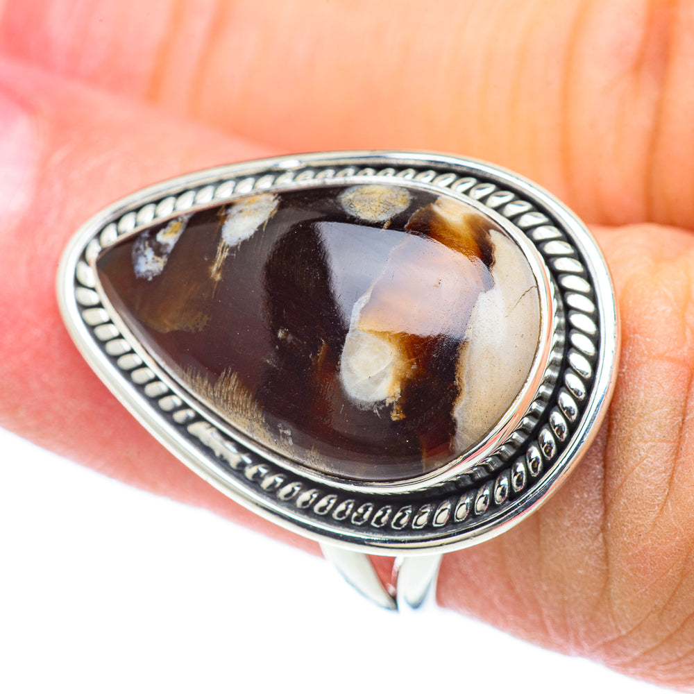 Peanut Wood Jasper Rings handcrafted by Anasilvercos - RING57066