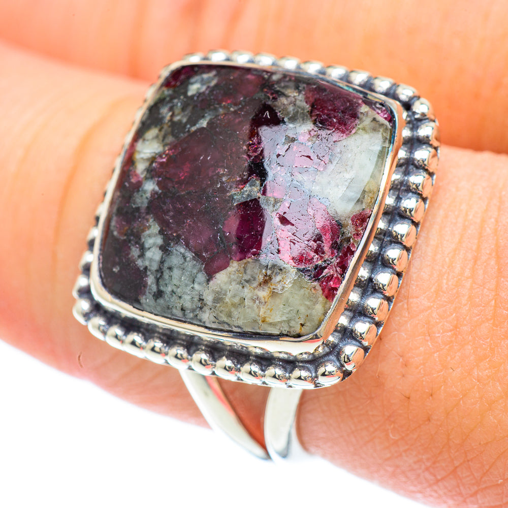 Russian Eudialyte Rings handcrafted by Anasilvercos - RING57073
