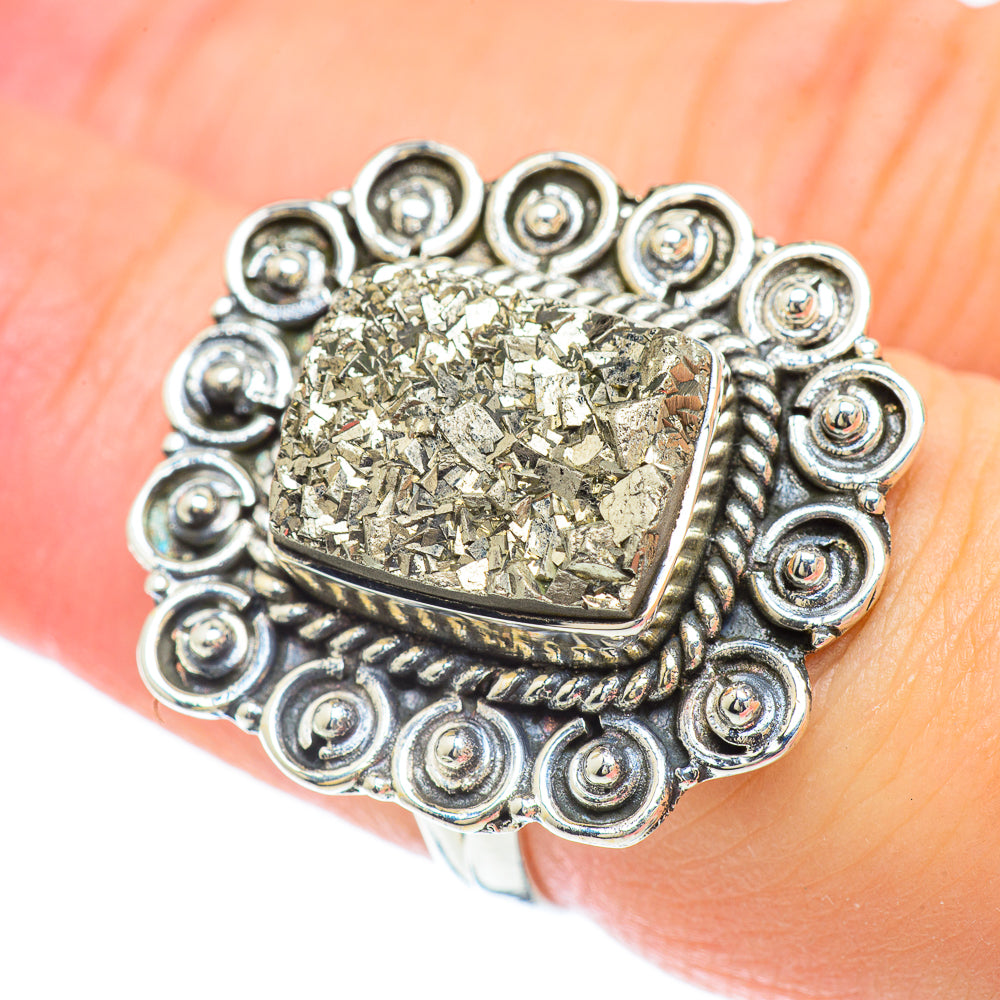 Pyrite Rings handcrafted by Anasilvercos - RING57076
