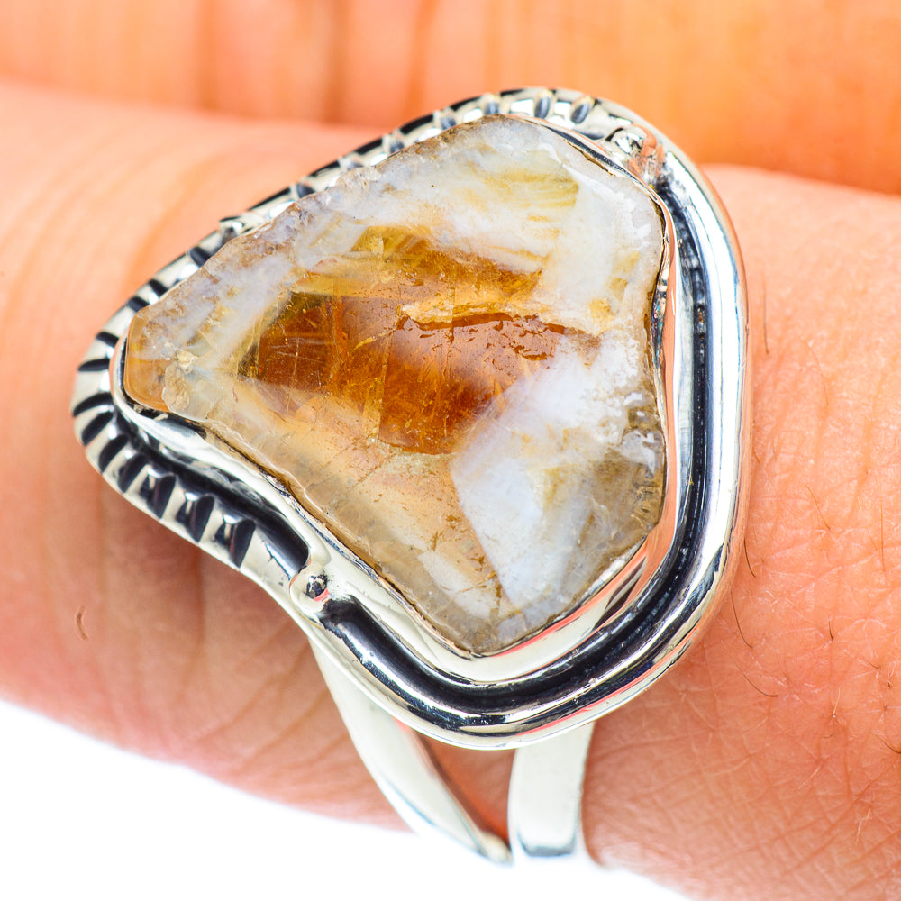 Citrine Rings handcrafted by Anasilvercos - RING57123