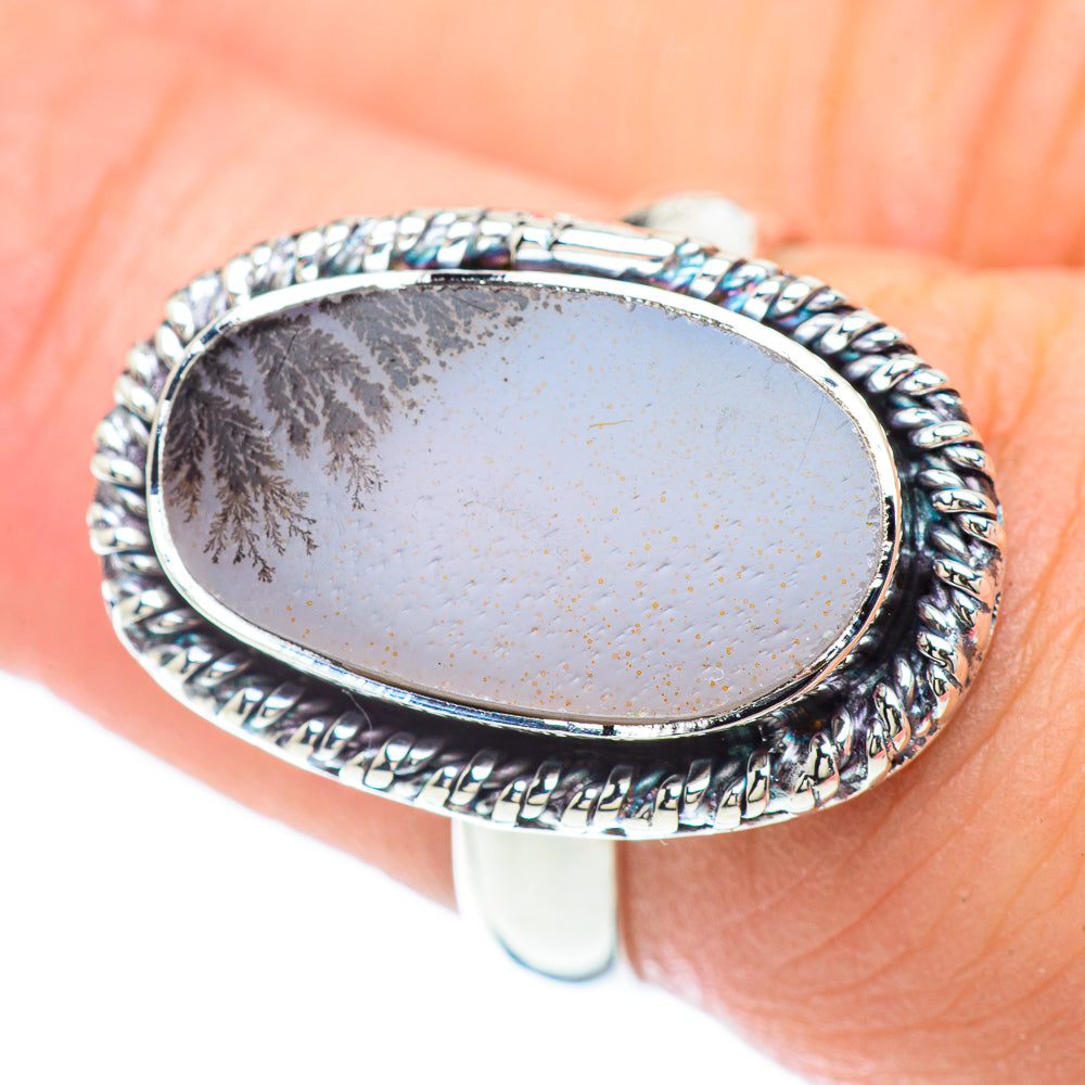 Scenic Dendritic Agate Rings handcrafted by Anasilvercos - RING57131