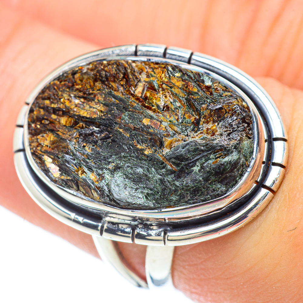 Astrophyllite Rings handcrafted by Anasilvercos - RING57144