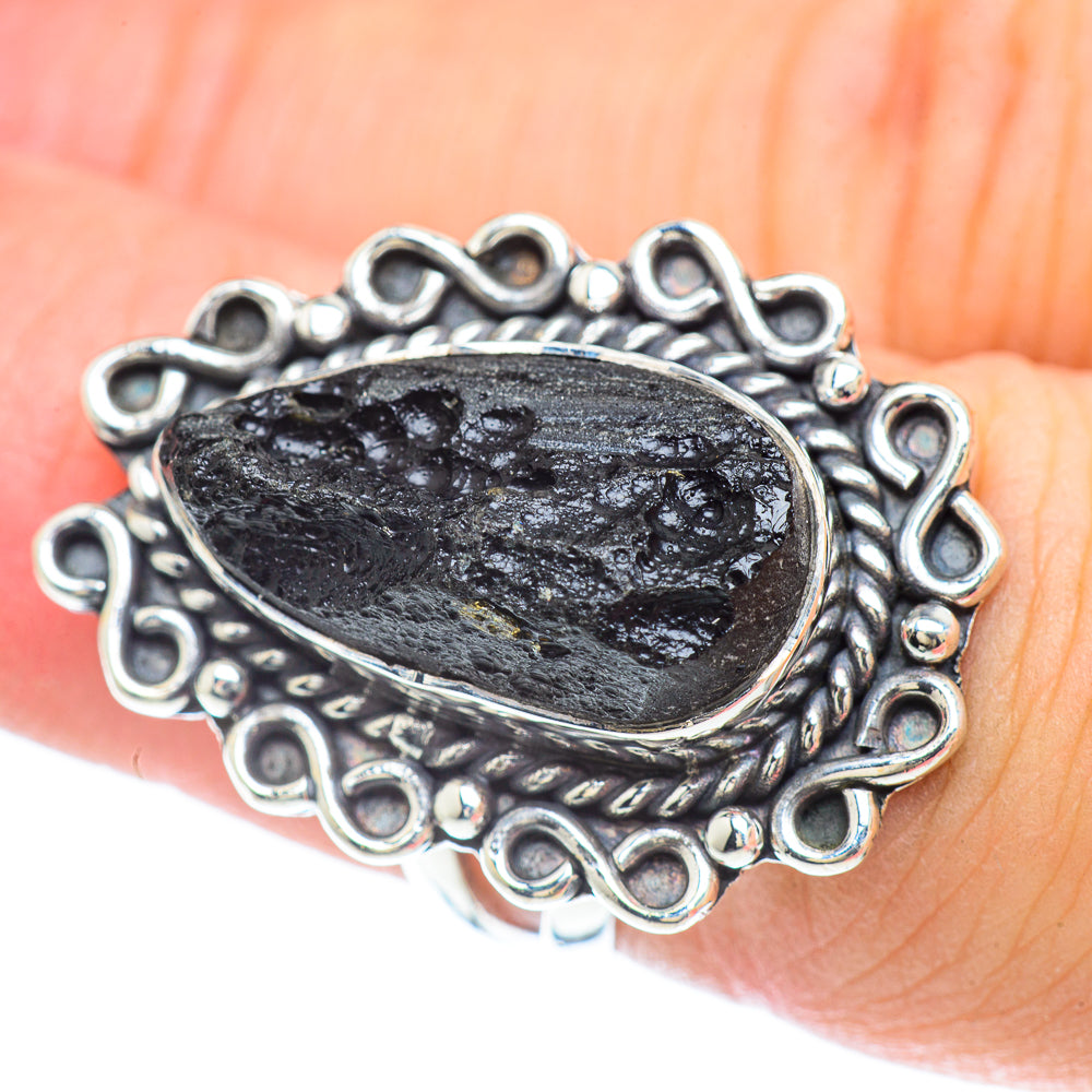 Tektite Rings handcrafted by Anasilvercos - RING57152