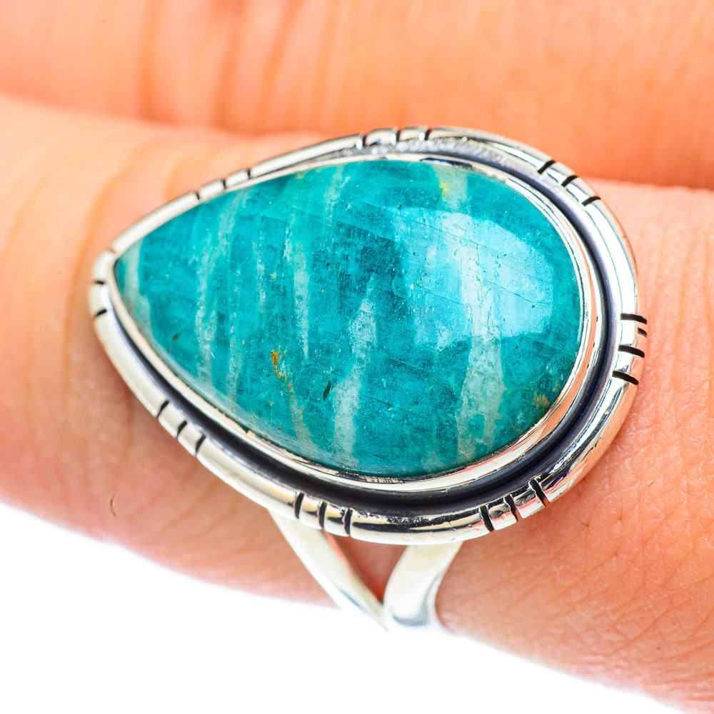 Amazonite Rings handcrafted by Anasilvercos - RING57163