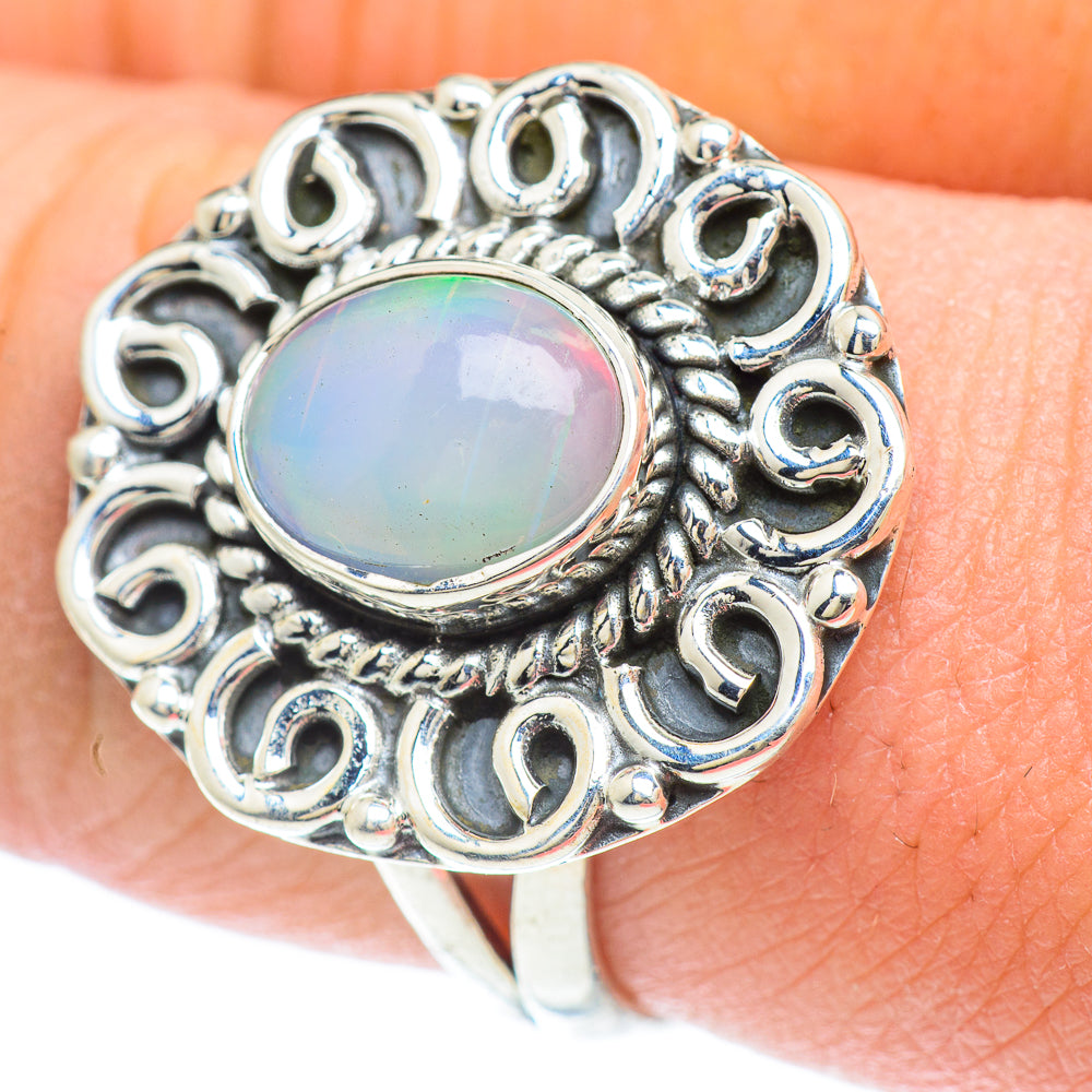 Ethiopian Opal Rings handcrafted by Anasilvercos - RING57183