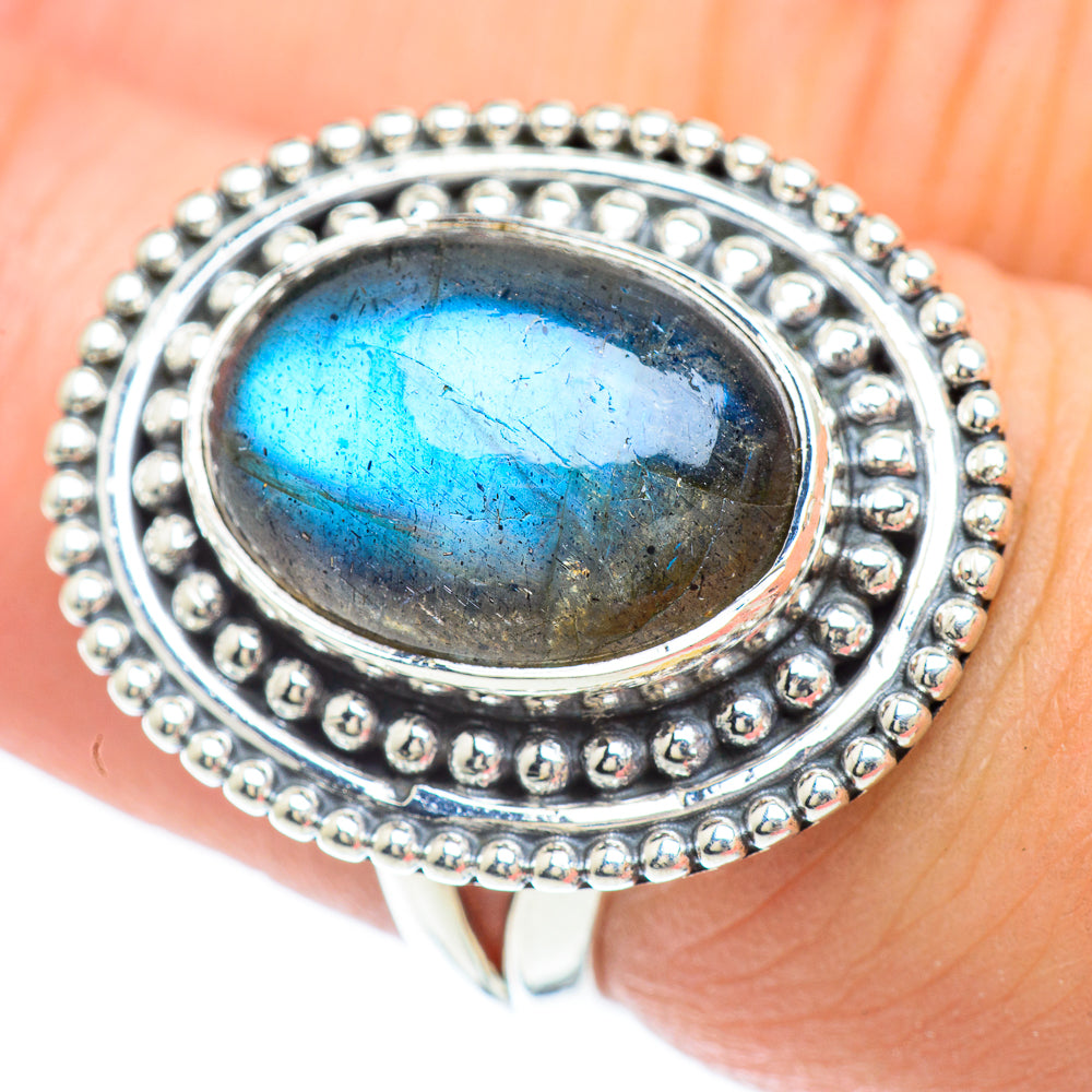 Labradorite Rings handcrafted by Anasilvercos - RING57185