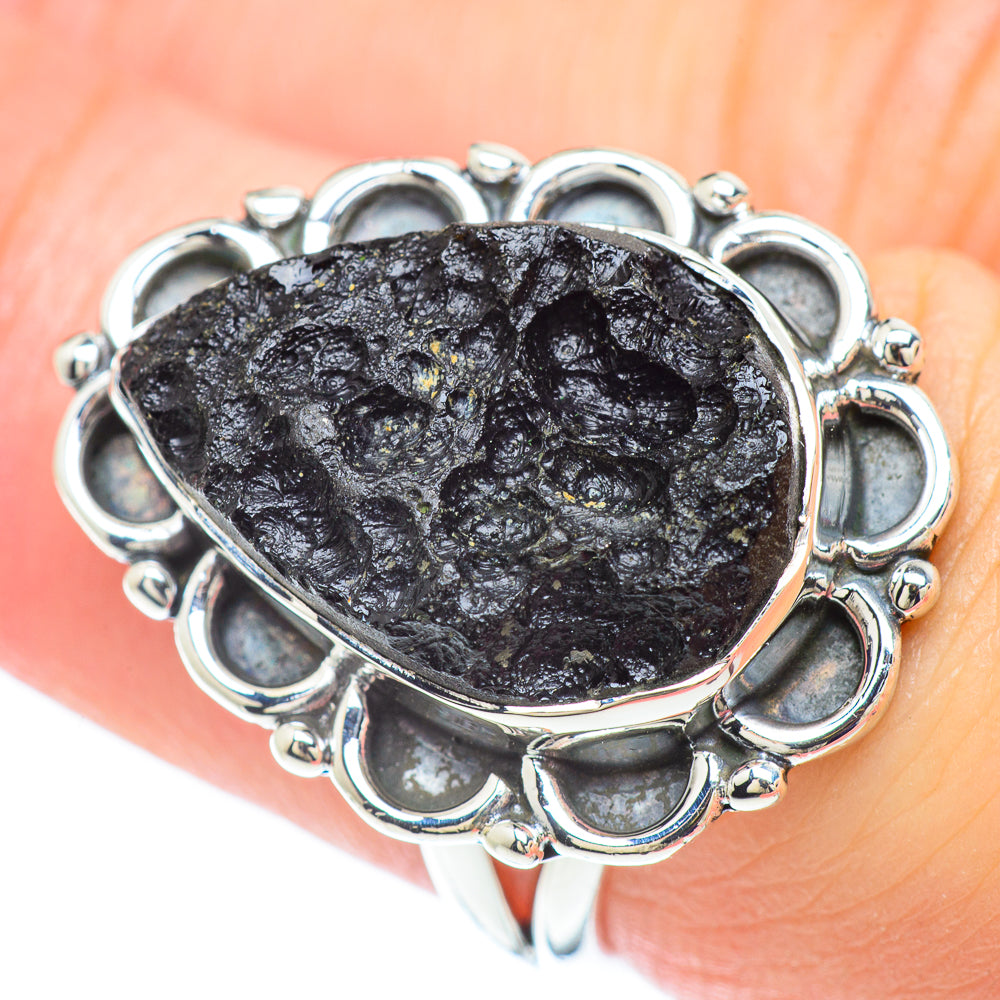 Tektite Rings handcrafted by Anasilvercos - RING57198