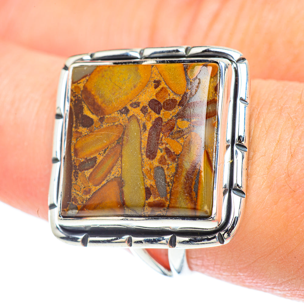 Chert Breccia Rings handcrafted by Anasilvercos - RING57212