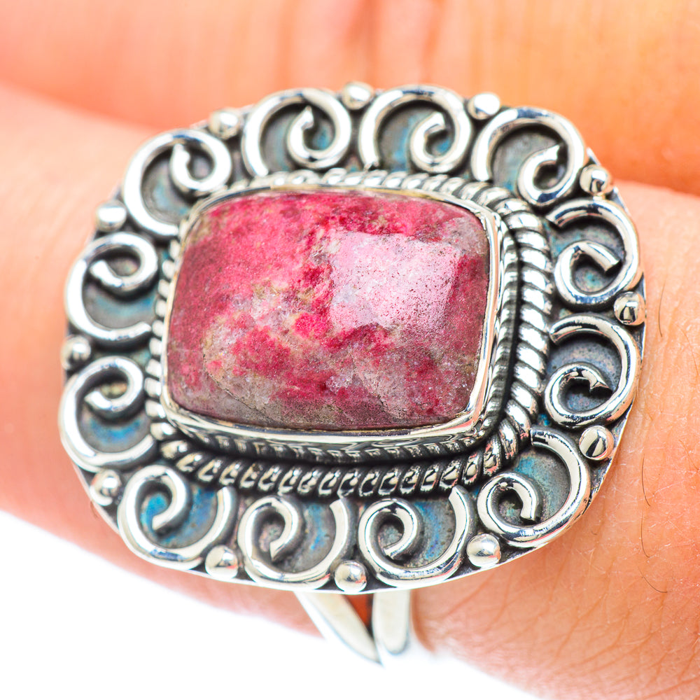 Thulite Rings handcrafted by Anasilvercos - RING57215