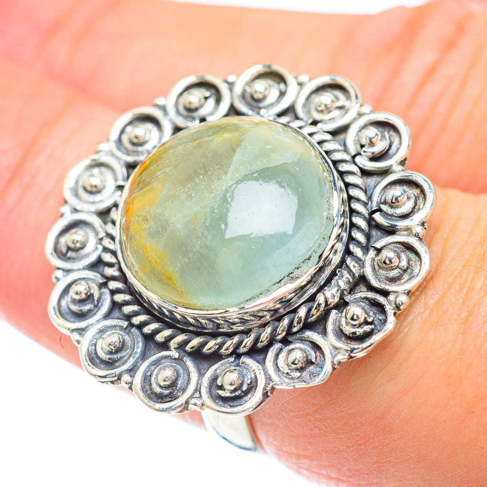 Aquamarine Rings handcrafted by Anasilvercos - RING57236
