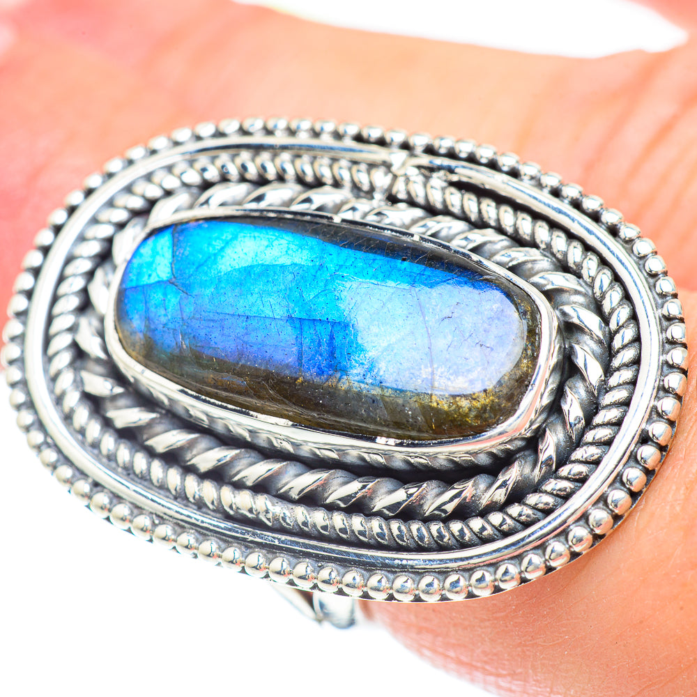 Labradorite Rings handcrafted by Anasilvercos - RING57275