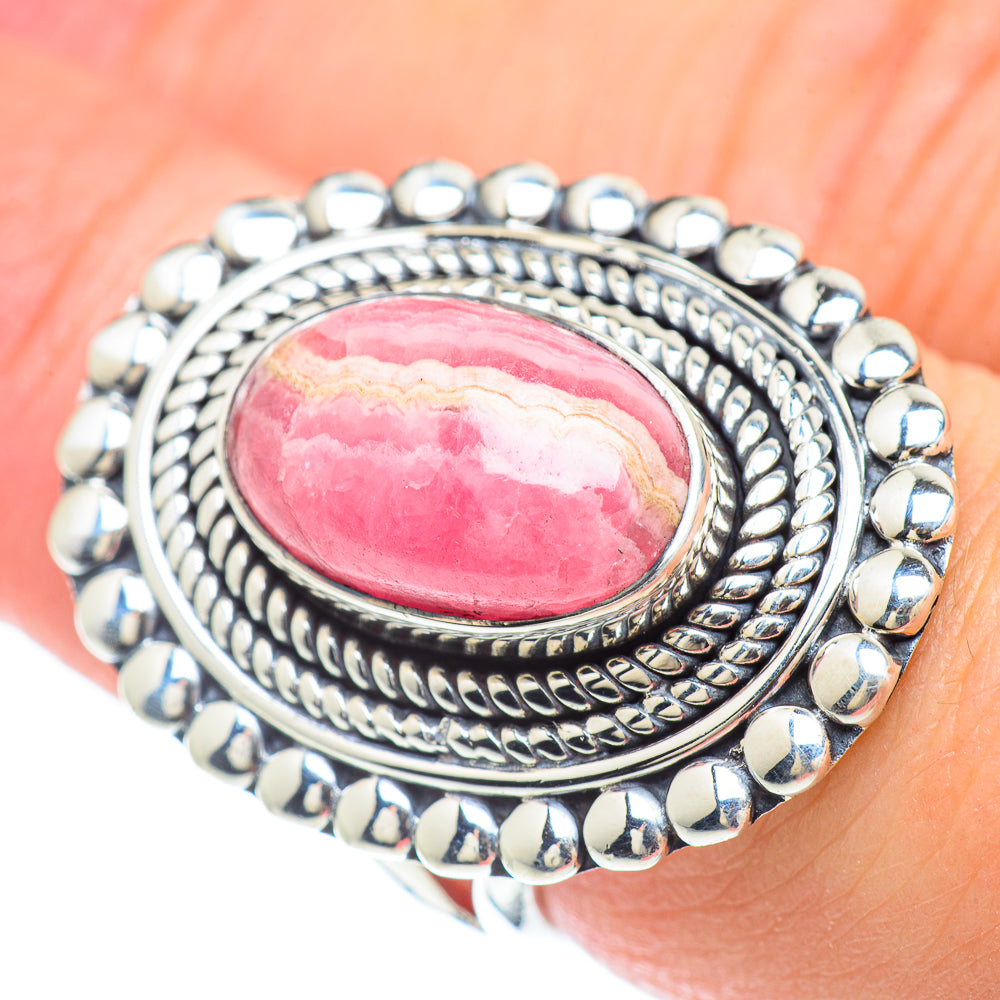 Rhodochrosite Rings handcrafted by Anasilvercos - RING57290