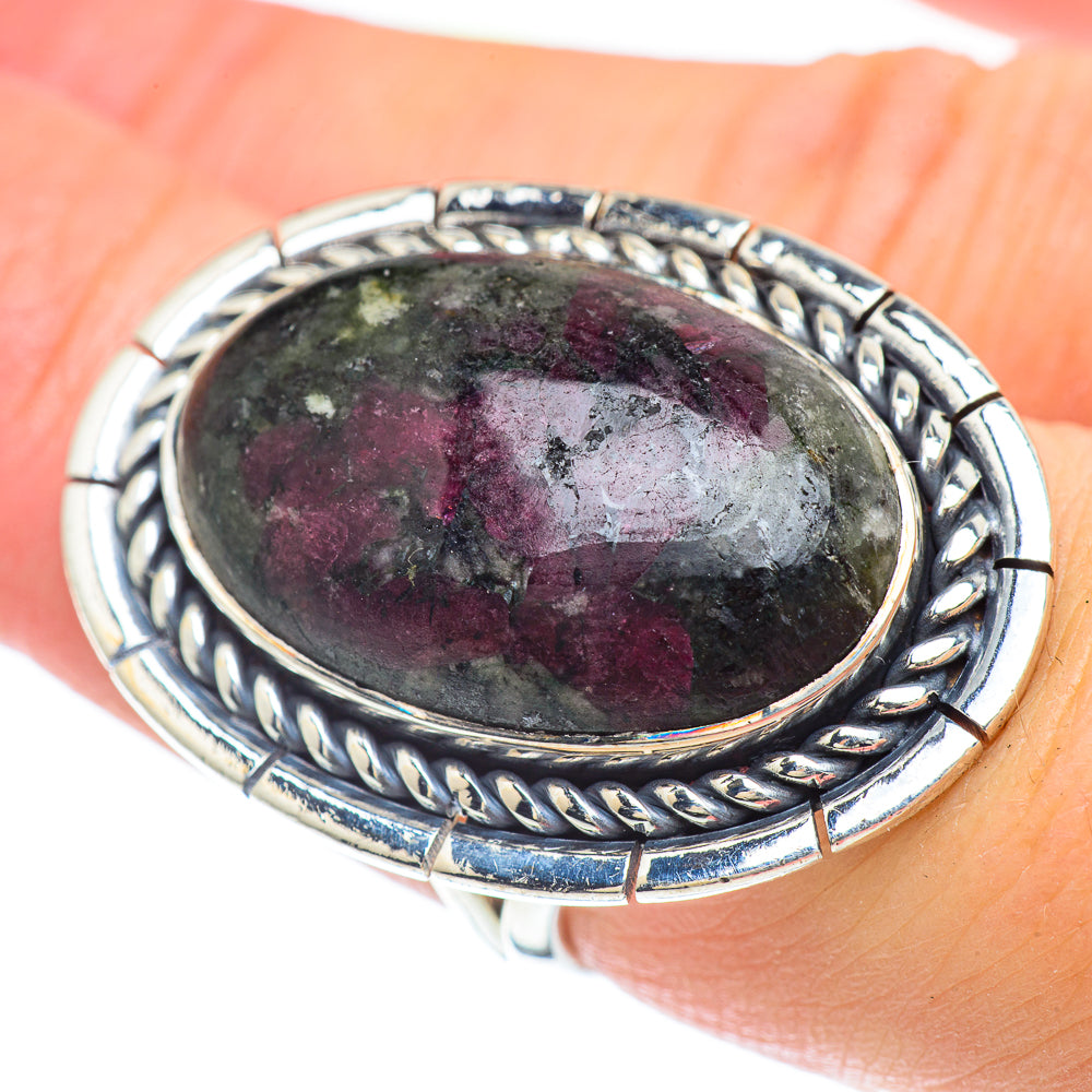Russian Eudialyte Rings handcrafted by Anasilvercos - RING57297