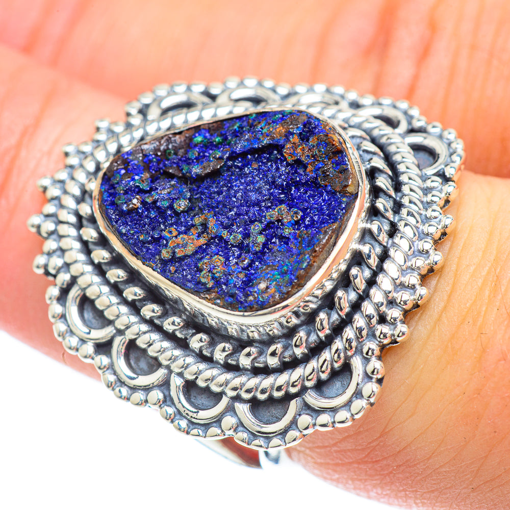 Azurite Rings handcrafted by Anasilvercos - RING57304