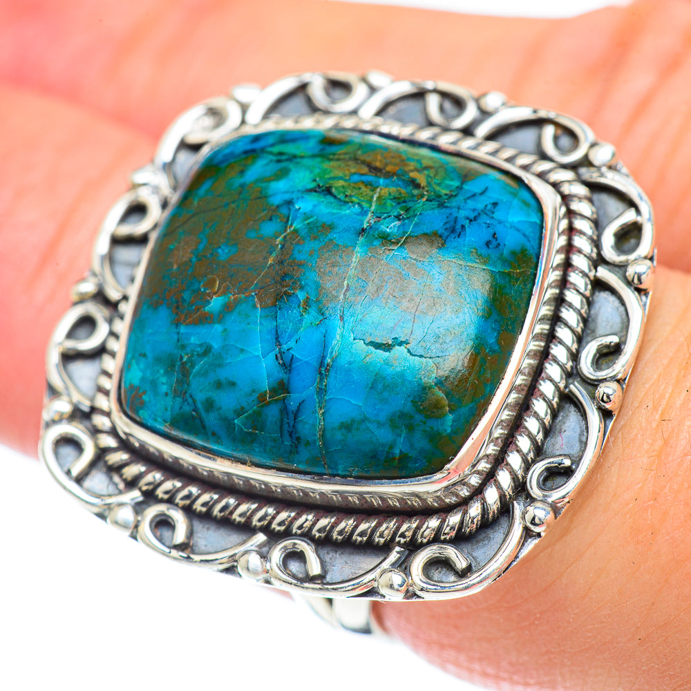 Chrysocolla Rings handcrafted by Anasilvercos - RING57305