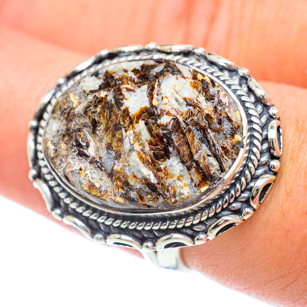 Astrophyllite Rings handcrafted by Anasilvercos - RING57320