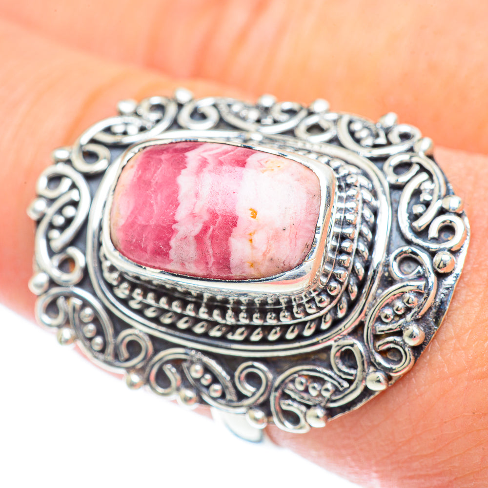 Rhodochrosite Rings handcrafted by Anasilvercos - RING57322