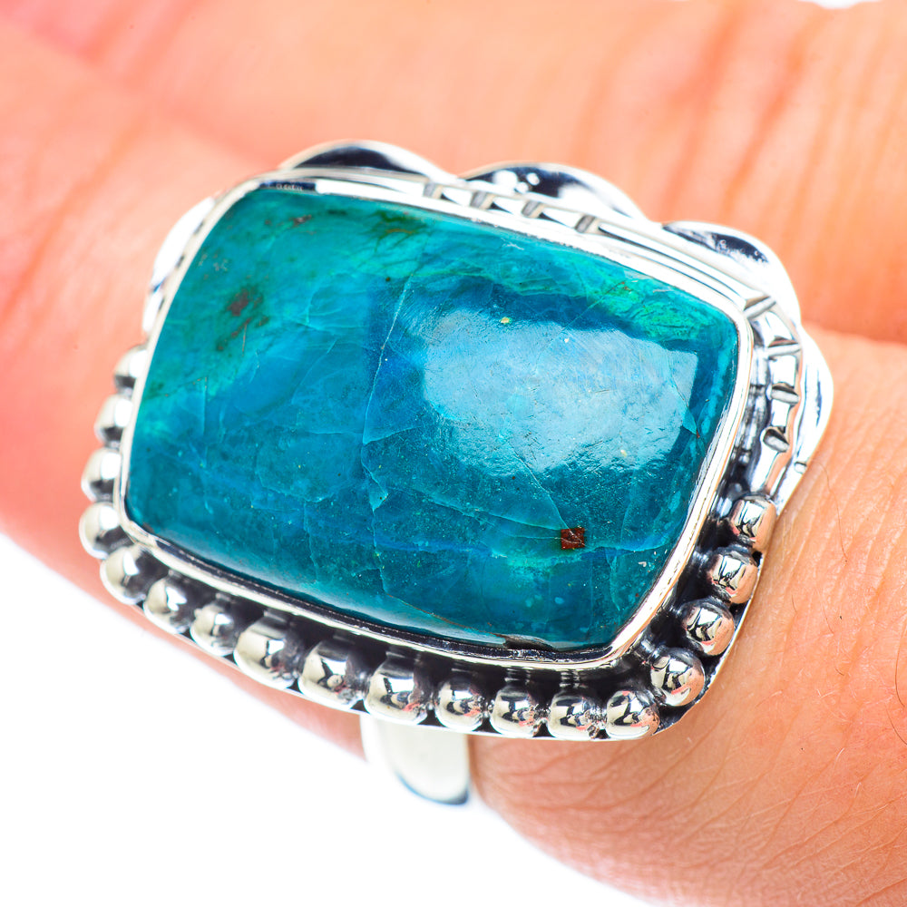 Chrysocolla Rings handcrafted by Anasilvercos - RING57333