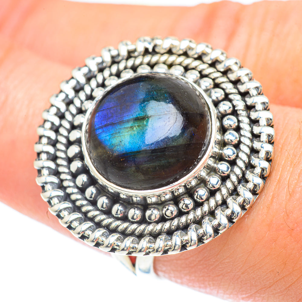 Labradorite Rings handcrafted by Anasilvercos - RING57334
