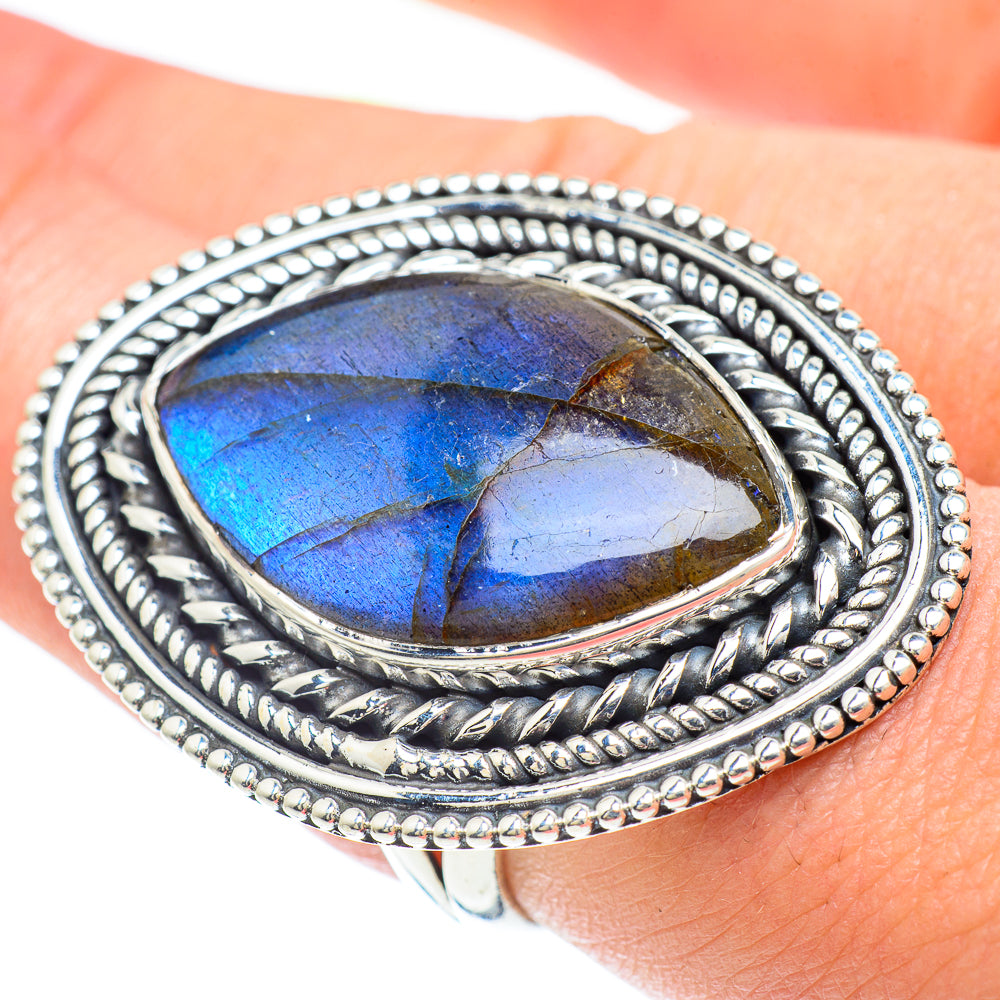 Labradorite Rings handcrafted by Anasilvercos - RING57336