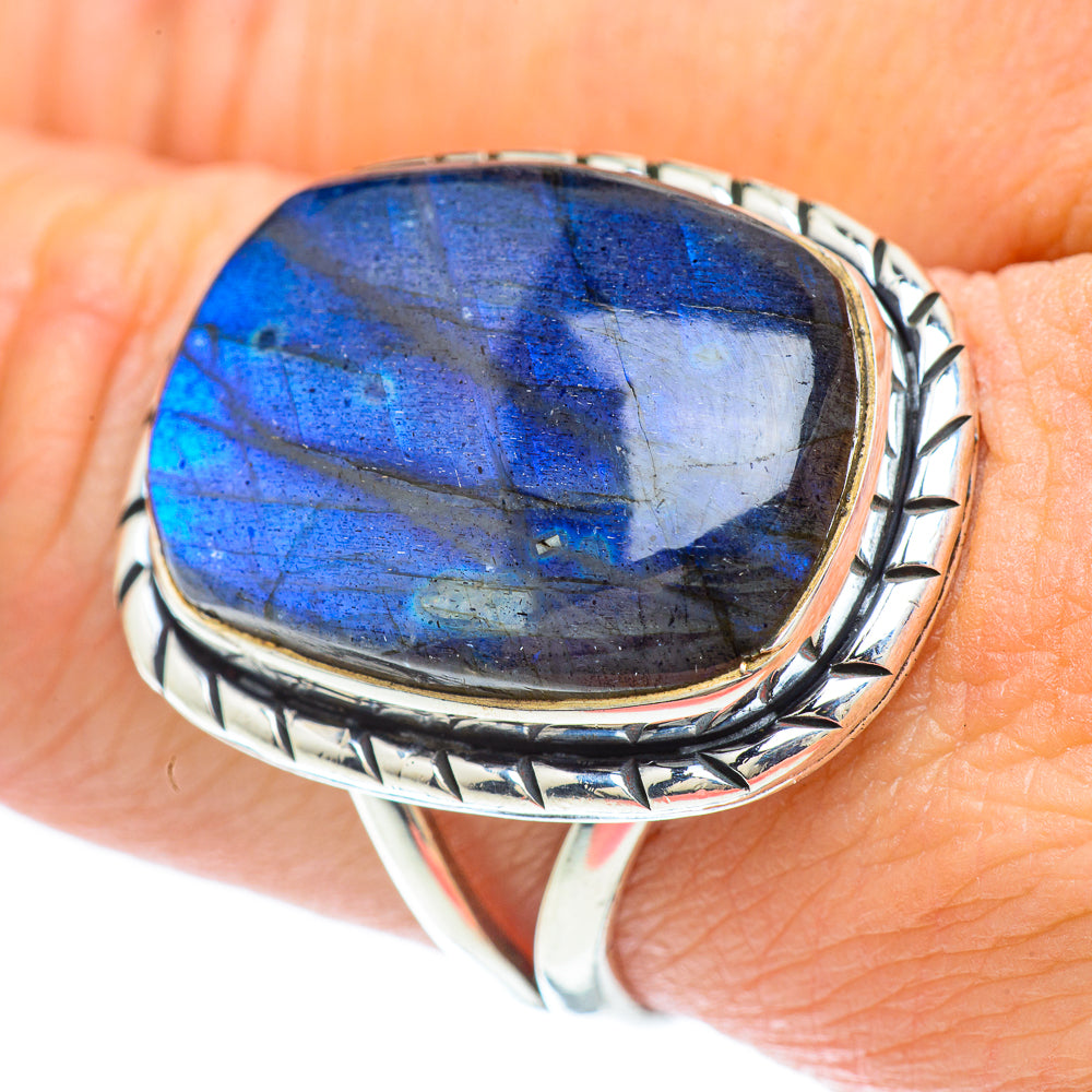 Labradorite Rings handcrafted by Anasilvercos - RING57341
