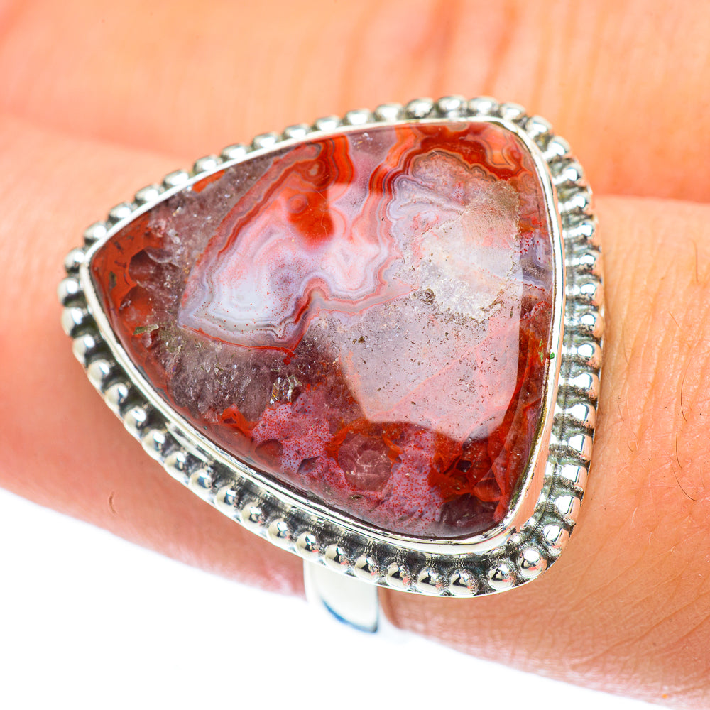 Red Jasper Rings handcrafted by Anasilvercos - RING57351