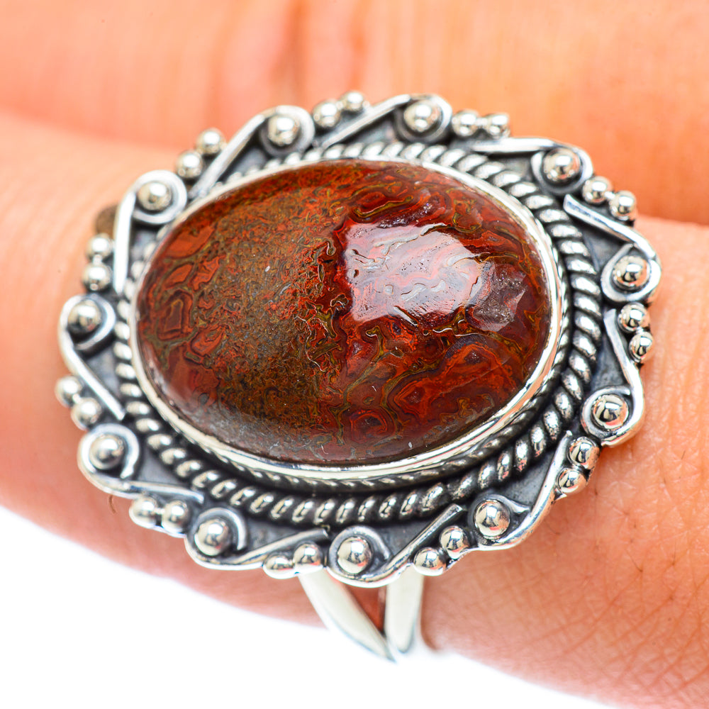 Rhodochrosite Rings handcrafted by Anasilvercos - RING57352