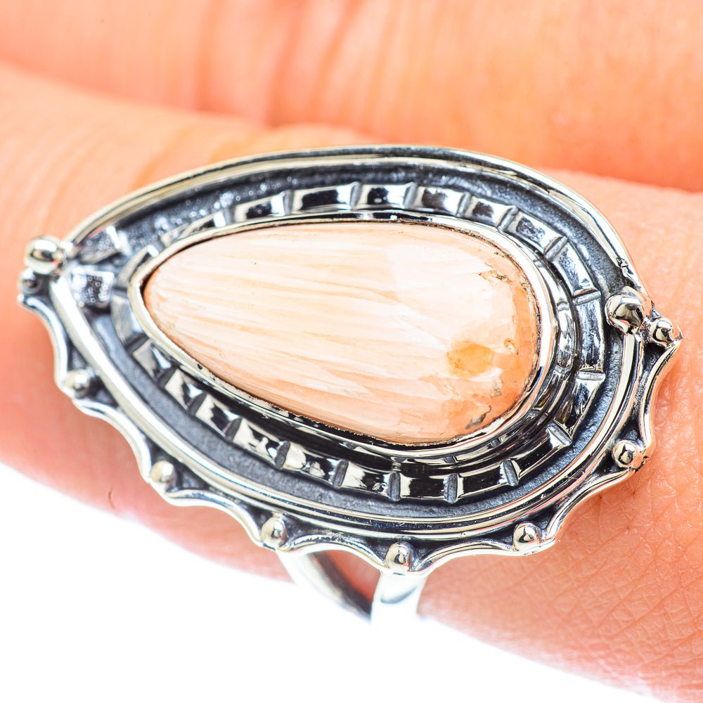 Scolecite Rings handcrafted by Anasilvercos - RING57356