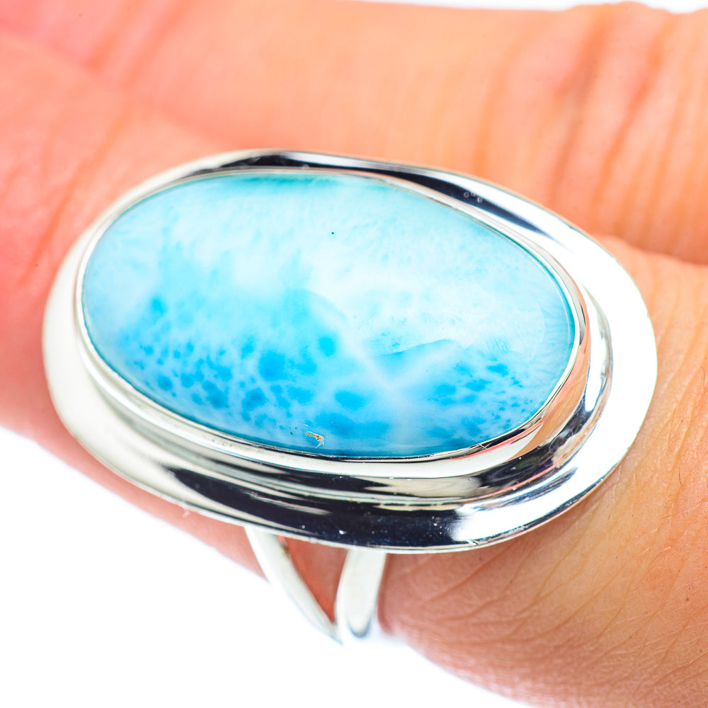 Larimar Rings handcrafted by Anasilvercos - RING57362