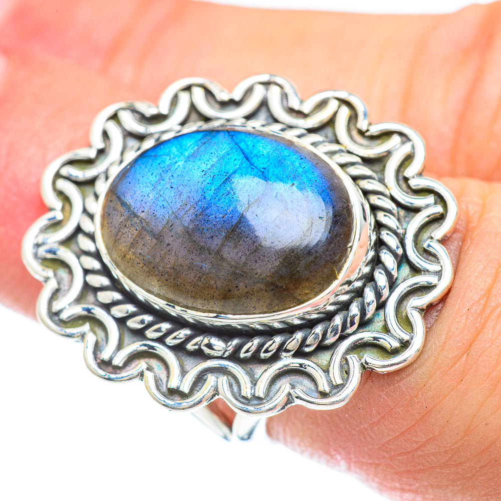 Labradorite Rings handcrafted by Anasilvercos - RING57365