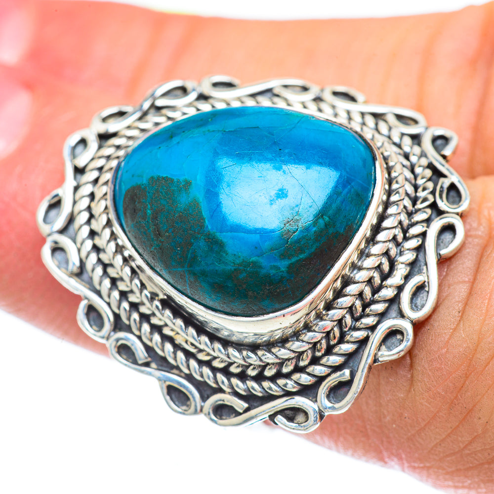 Chrysocolla Rings handcrafted by Anasilvercos - RING57369