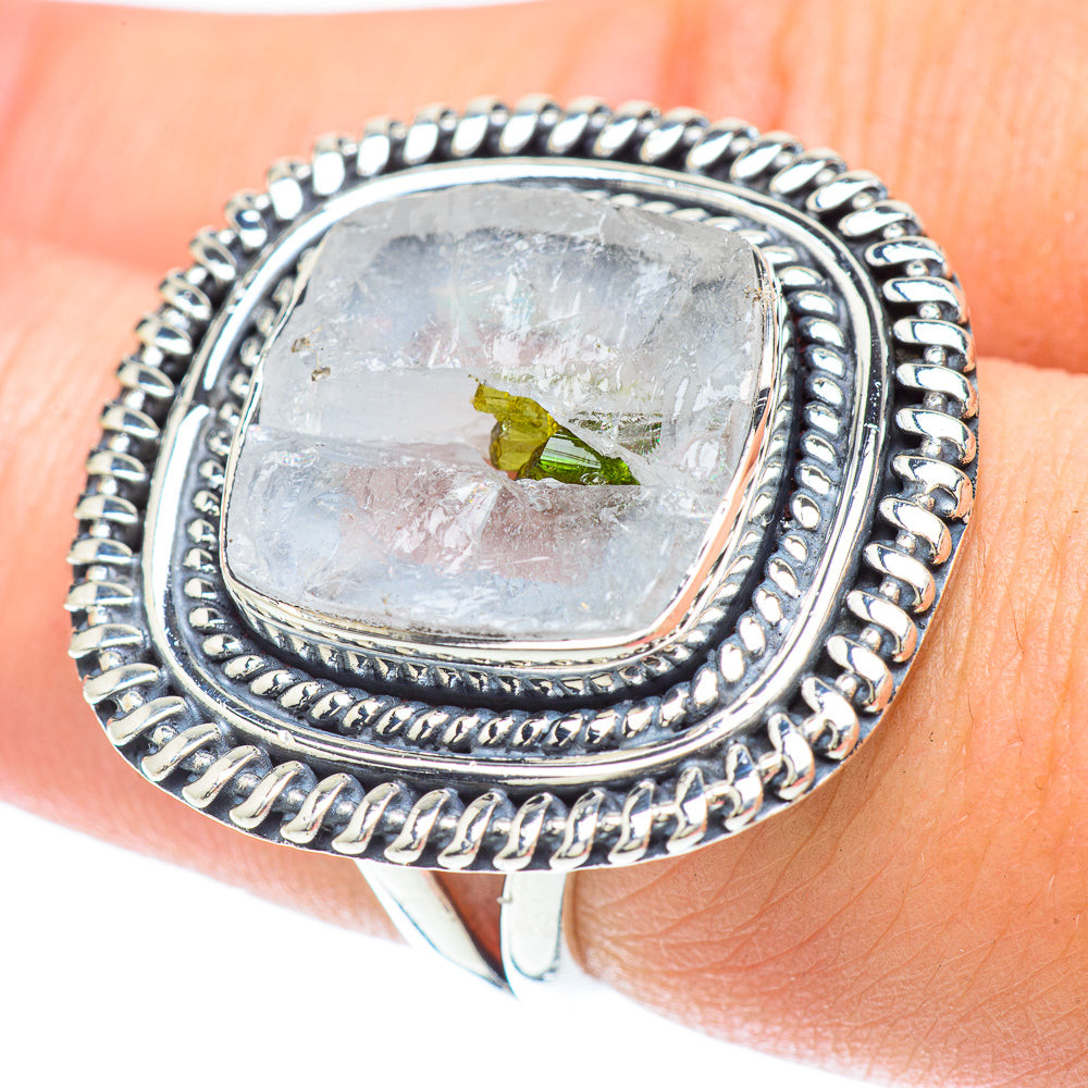Rainbow Moonstone Rings handcrafted by Anasilvercos - RING57390