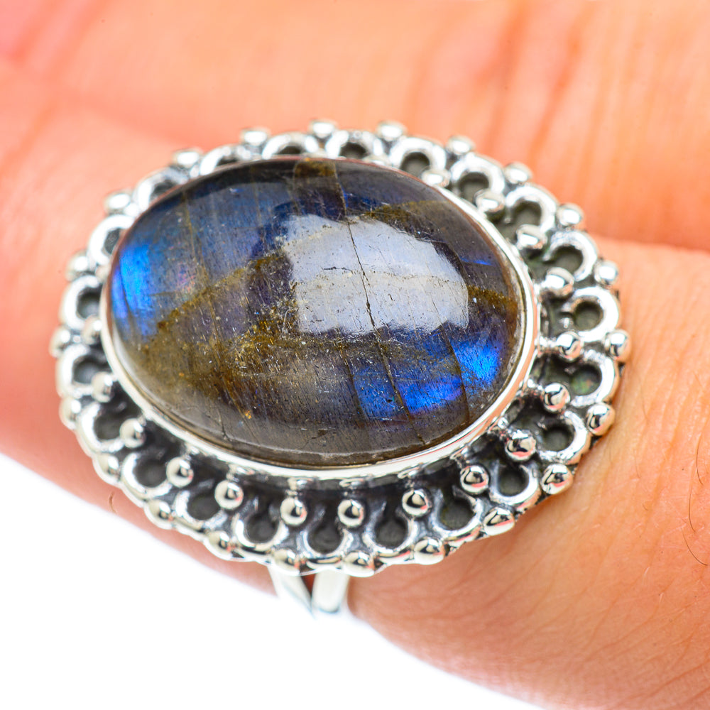 Labradorite Rings handcrafted by Anasilvercos - RING57396