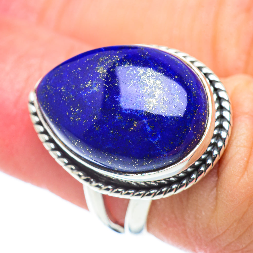 Lapis Lazuli Rings handcrafted by Anasilvercos - RING57432
