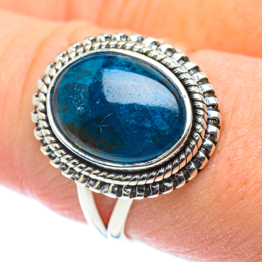 Chrysocolla In Quartz Rings handcrafted by Anasilvercos - RING57433