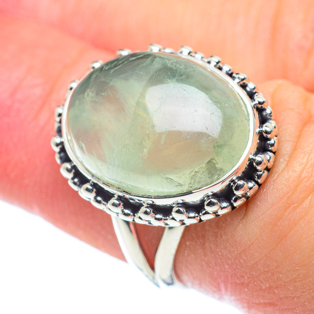 Prehnite Rings handcrafted by Anasilvercos - RING57435