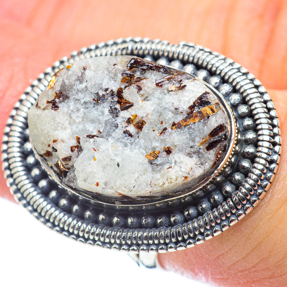 Astrophyllite Rings handcrafted by Anasilvercos - RING57461